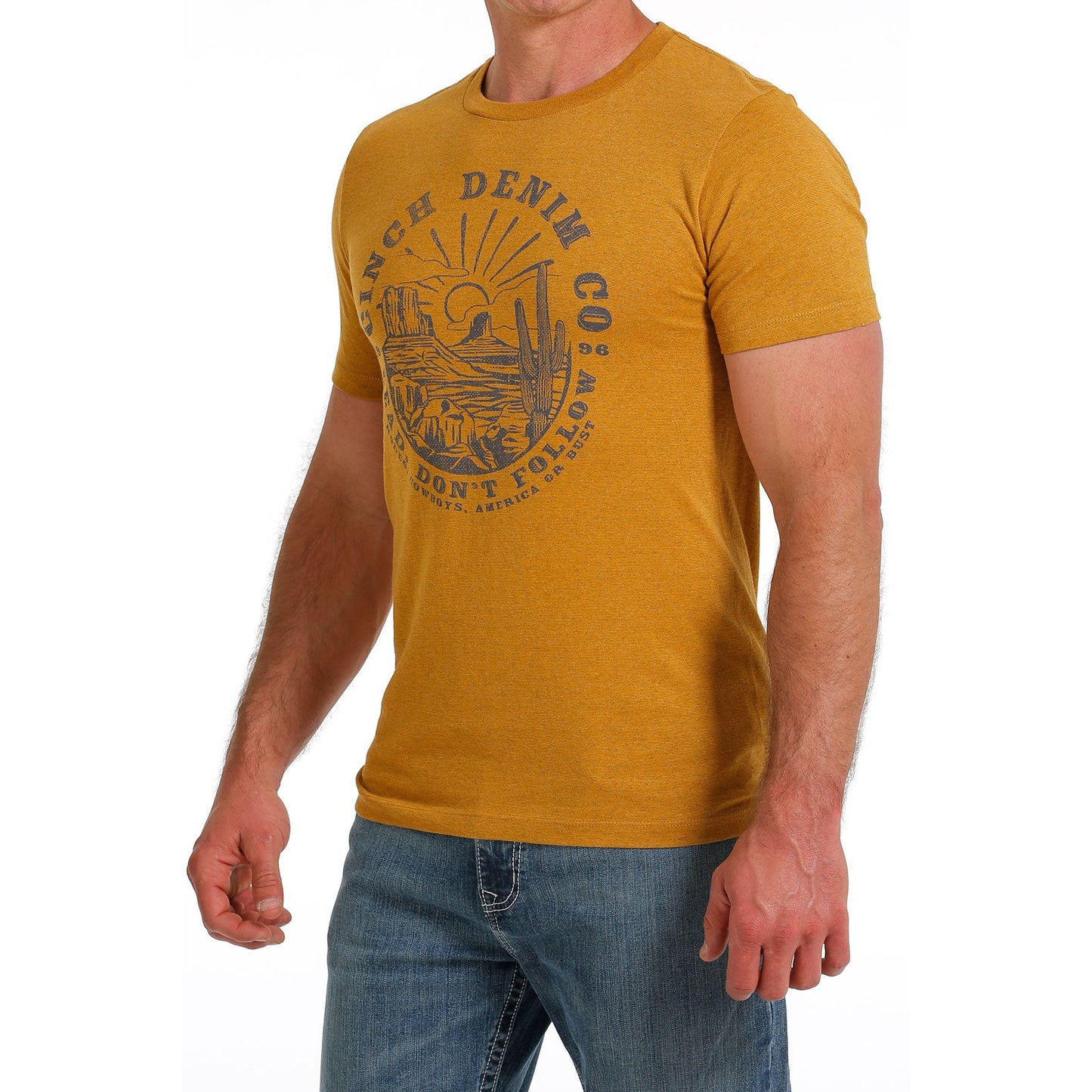 Cinch Men's Short Sleeve Tee - Gold