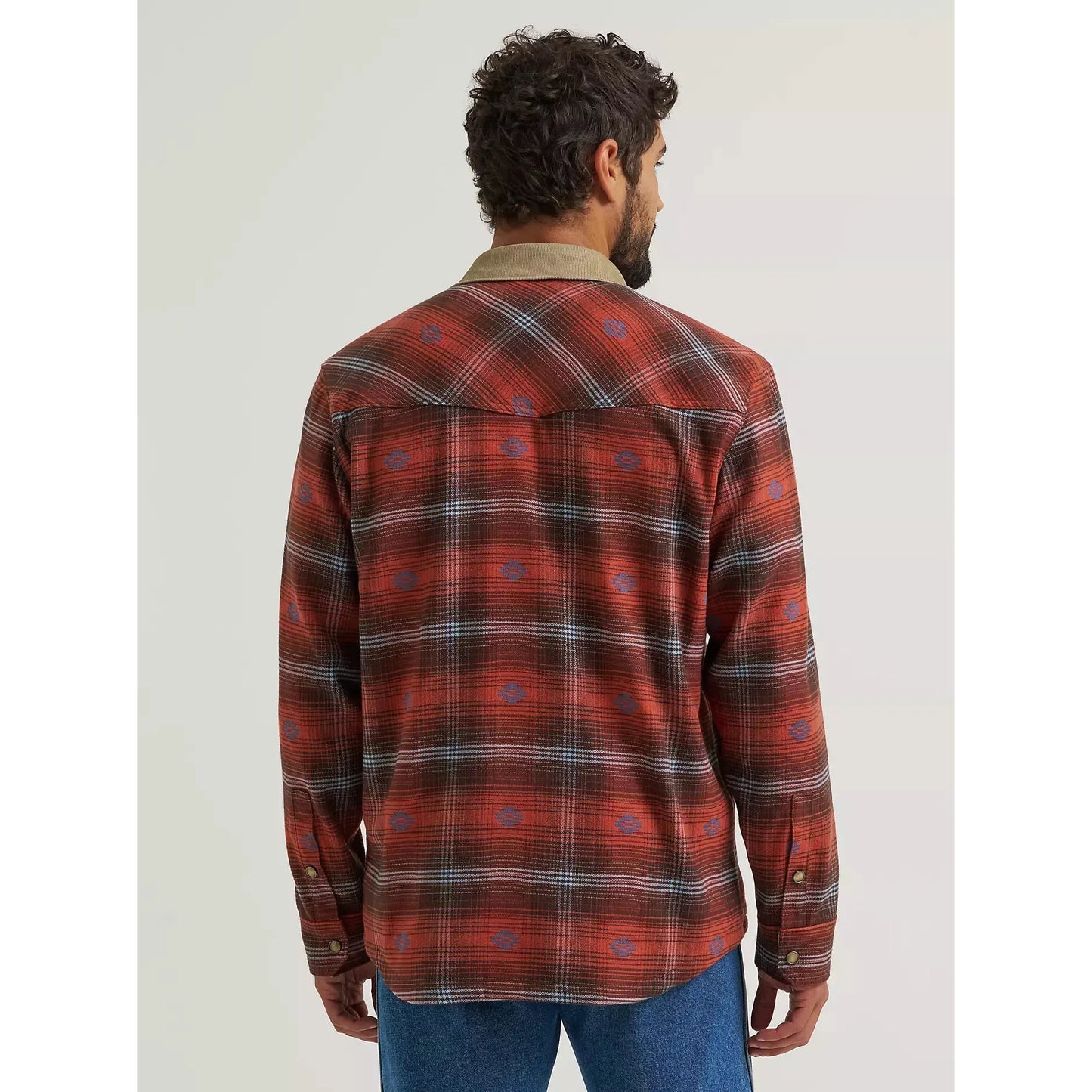 Wrangler Men's All Terrain Gear Lined Flannel Shirt Jacket - Red
