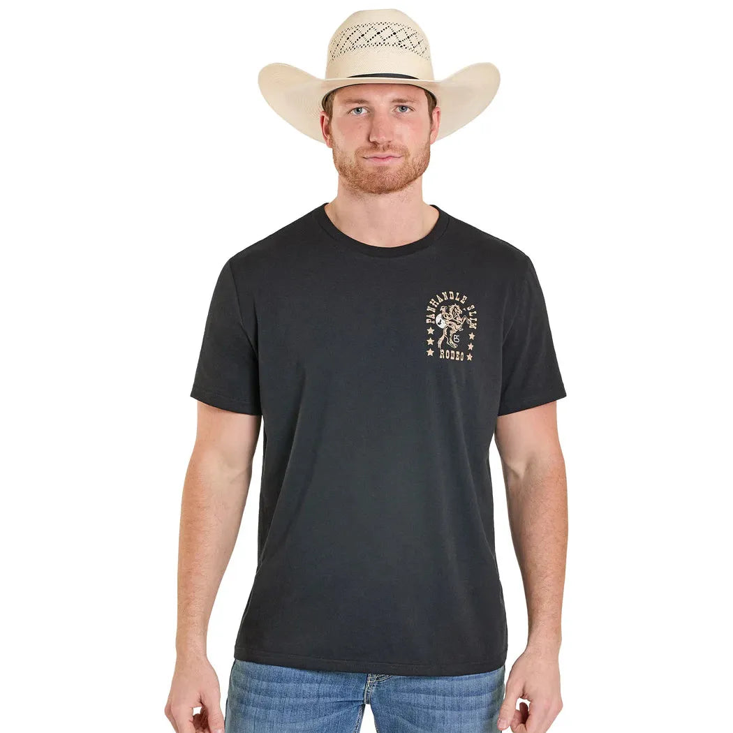 Panhandle Men's Rodeo Graphic Tee Shirt - Black