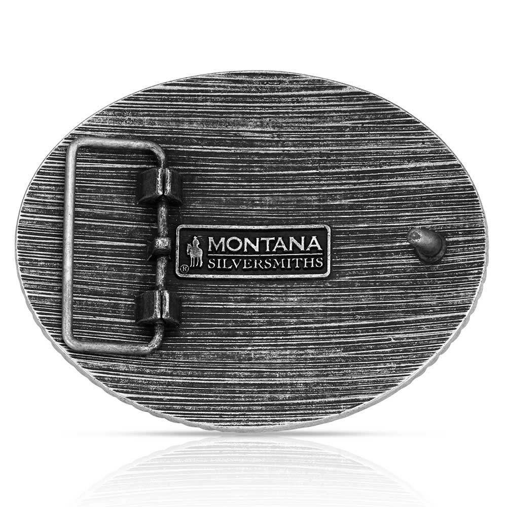 Montana Silversmiths Men's Two Tone Stockyard Buckle - Irvine Tack & Western Wear