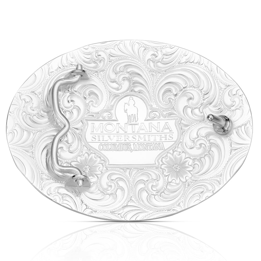 Montana Silversmiths Men's The Cowboys Way Horse & Rider Buckle