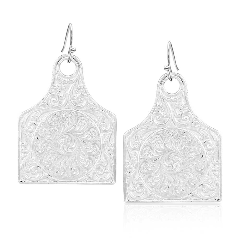Montana Silversmith Montana Cow ER Tag Custom Earrings