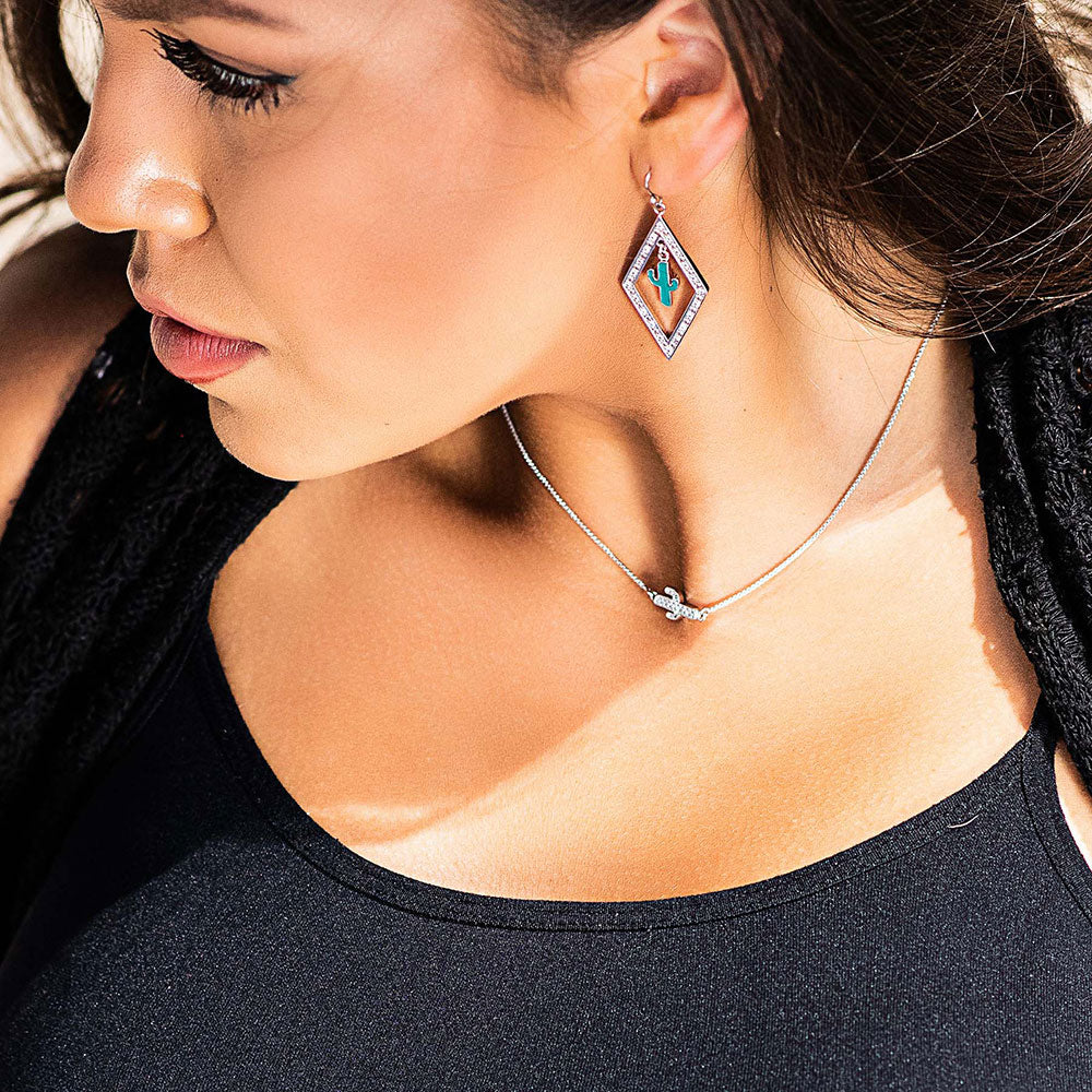 Montana Silversmith Two Sides to Every Cactus Necklace