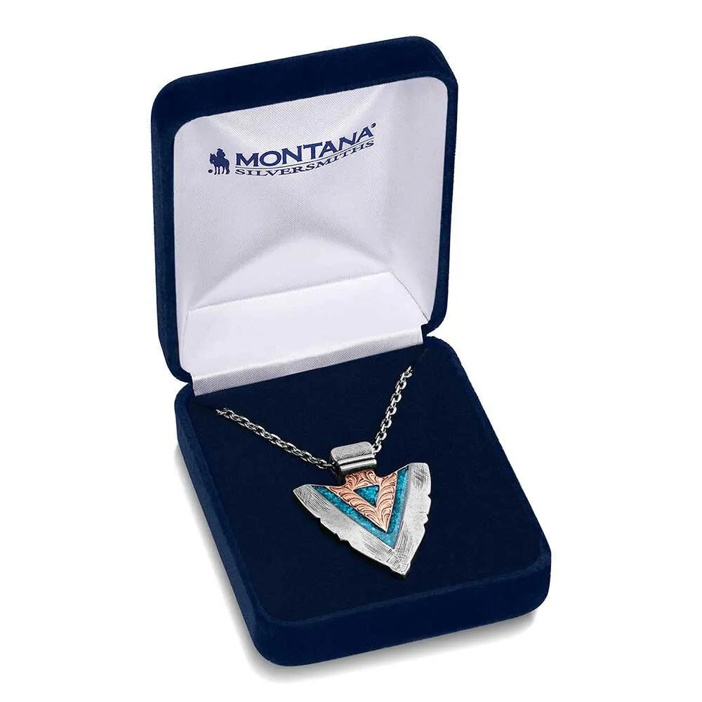 Montana Silversmith Inner Light Turquoise Arrowhead Necklace