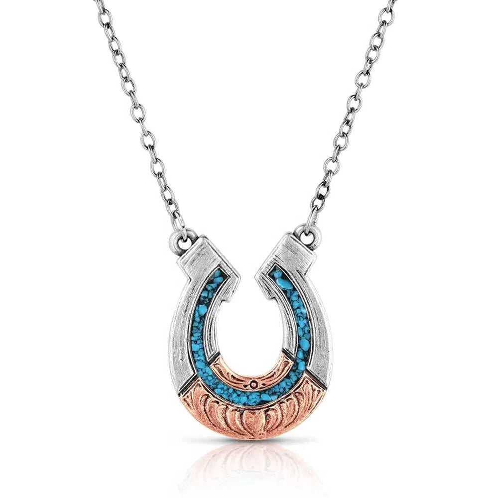 Montana Silversmith Women's Inner Light Turquoise Horseshoe