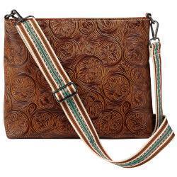 Nocona Women's Amelia Conceal Carry Crossbody Bag-Brown