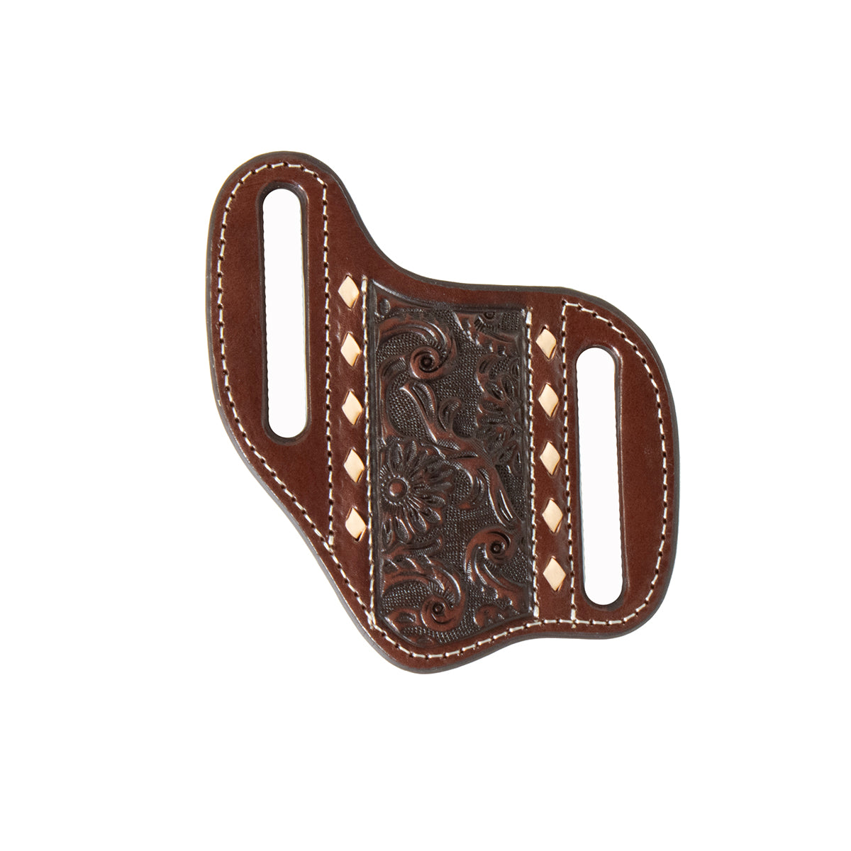 Nocona Floral Embossed Knife Sheath - Brown