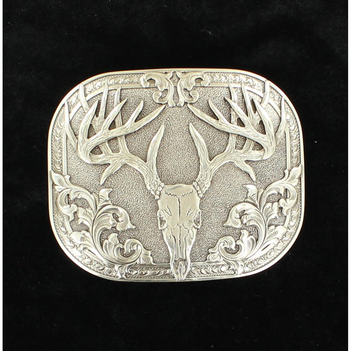 Nocona Men's Skull Buckle - Deer Skull