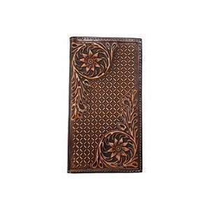 Nocona Men's Rodeo Floral Corners Wallet - Brown