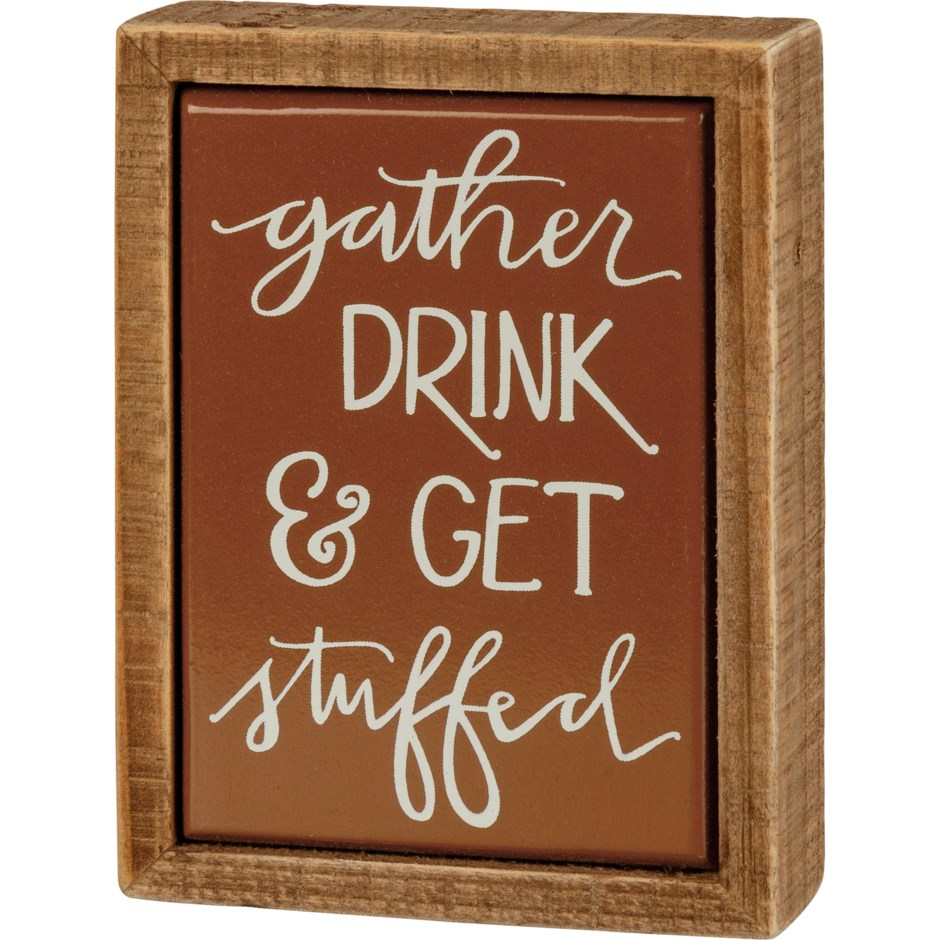 Box Sign Mini - Gather Drink