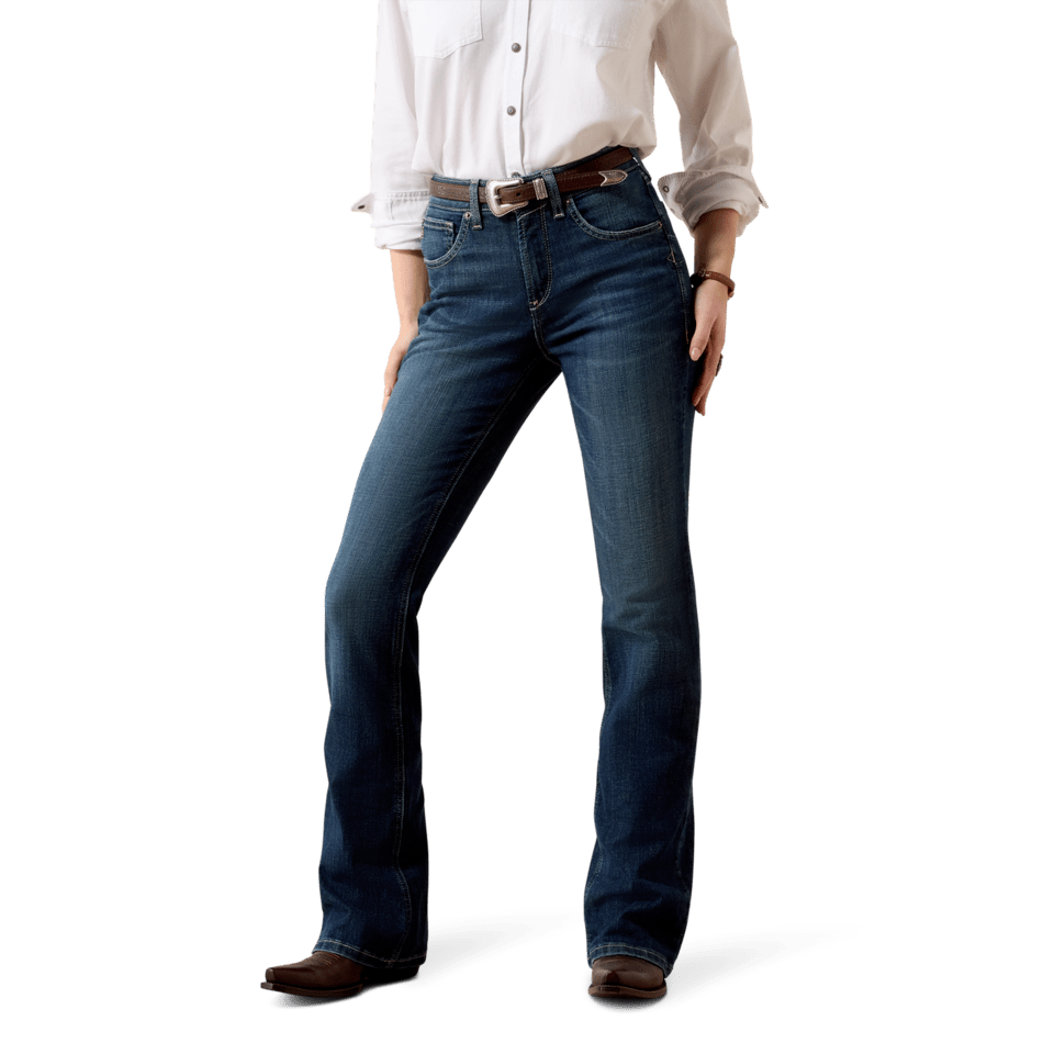 Ariat Women’s High Rise Mazie Boot Cut Jeans – Plumas