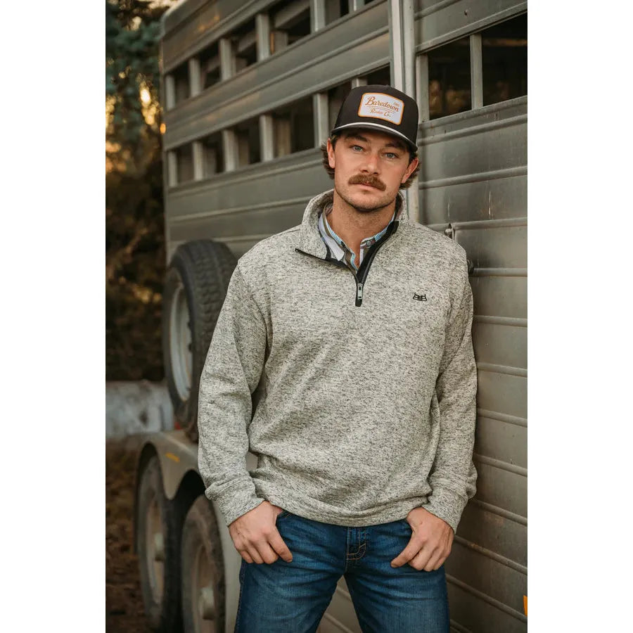 Baredown Brand Men's Peak Long Sleeve 1/4 Zip Pullover - Multiple Colours