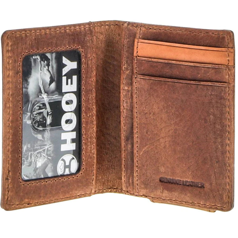Hooey Men's Punchy Classic Bifold Money Clip Wallet - Brown/Tan