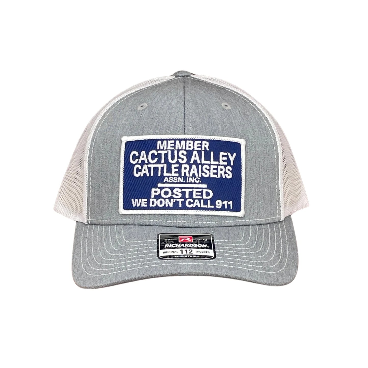 Cactus Alley Richardson 112 Mesh Snapback Cap- Heather Grey