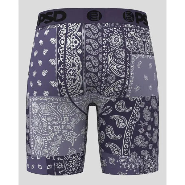 PSD Underwear Men's Bandana Dusk Boxer Brief - Purple