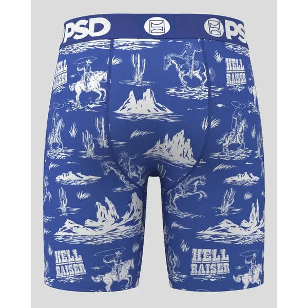 PSD Underwear Men's Hellraiser Boxer Brief - Blue/White