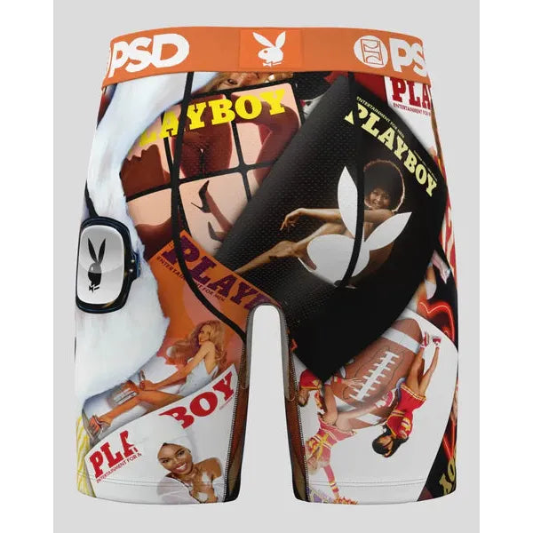 PSD Underwear Men's Playboy Stacks Boxer Brief - Multicolour