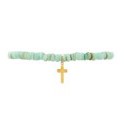 Cross Stone Bracelet - Green