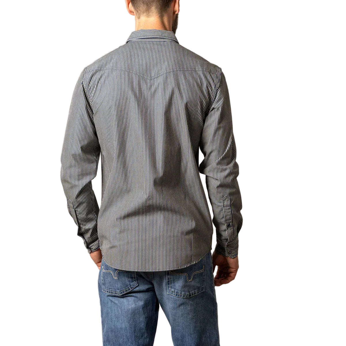 Kimes Men's Quentin Long Sleeve Shirt- Indigo