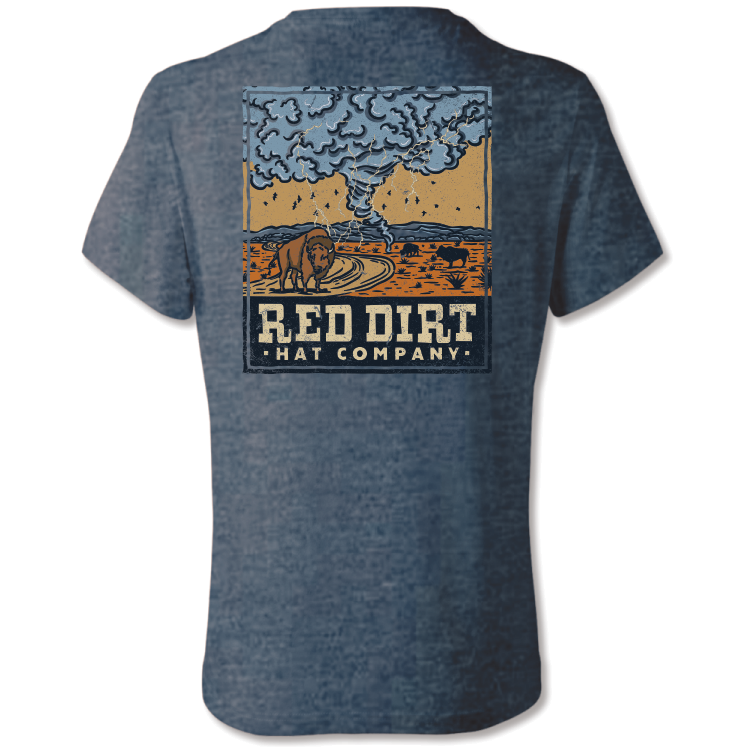 Red Dirt Hat Co. Unisex Pecos T-Shirt - Heather Slate