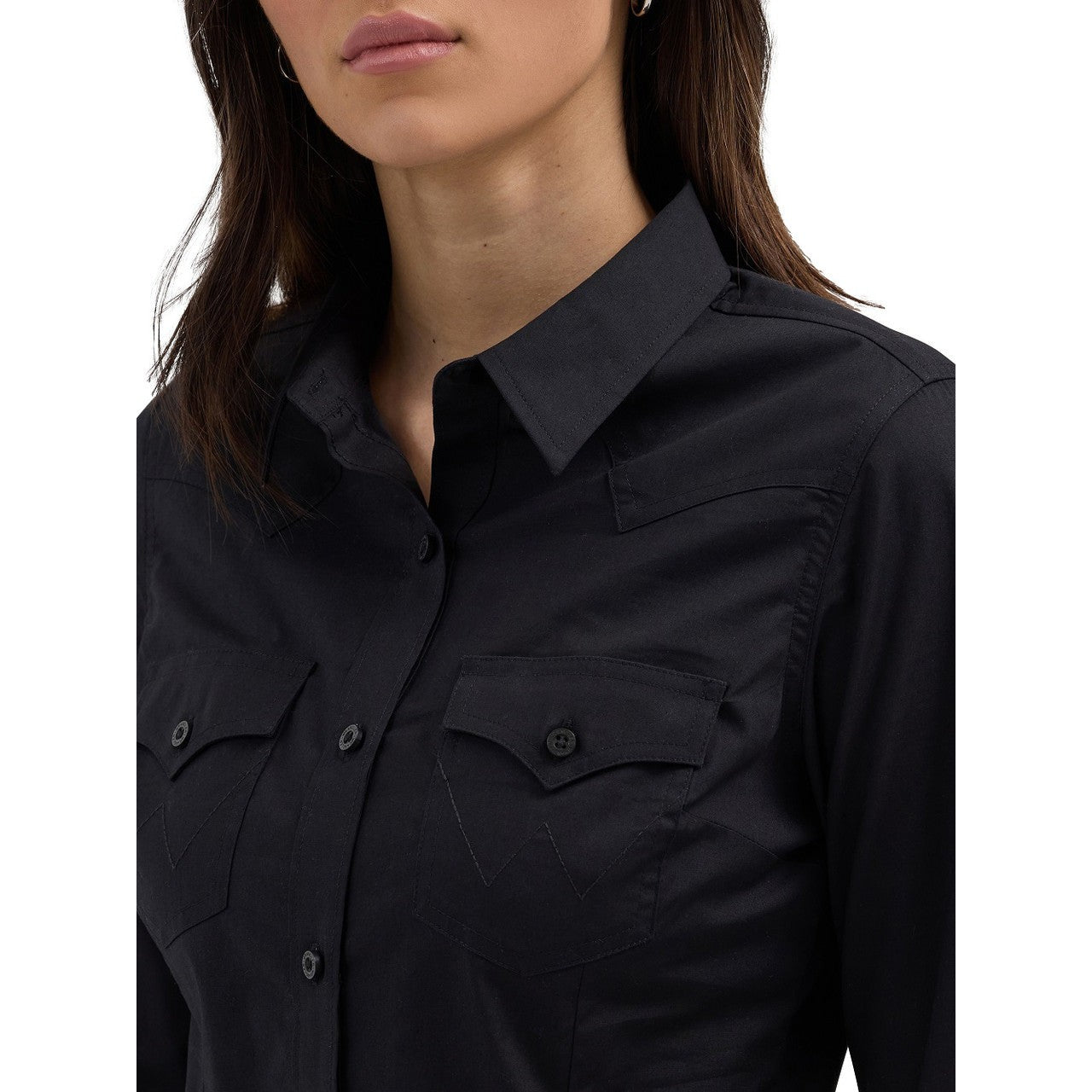 Wrangler Women's Long Sleeve Shirt - Black