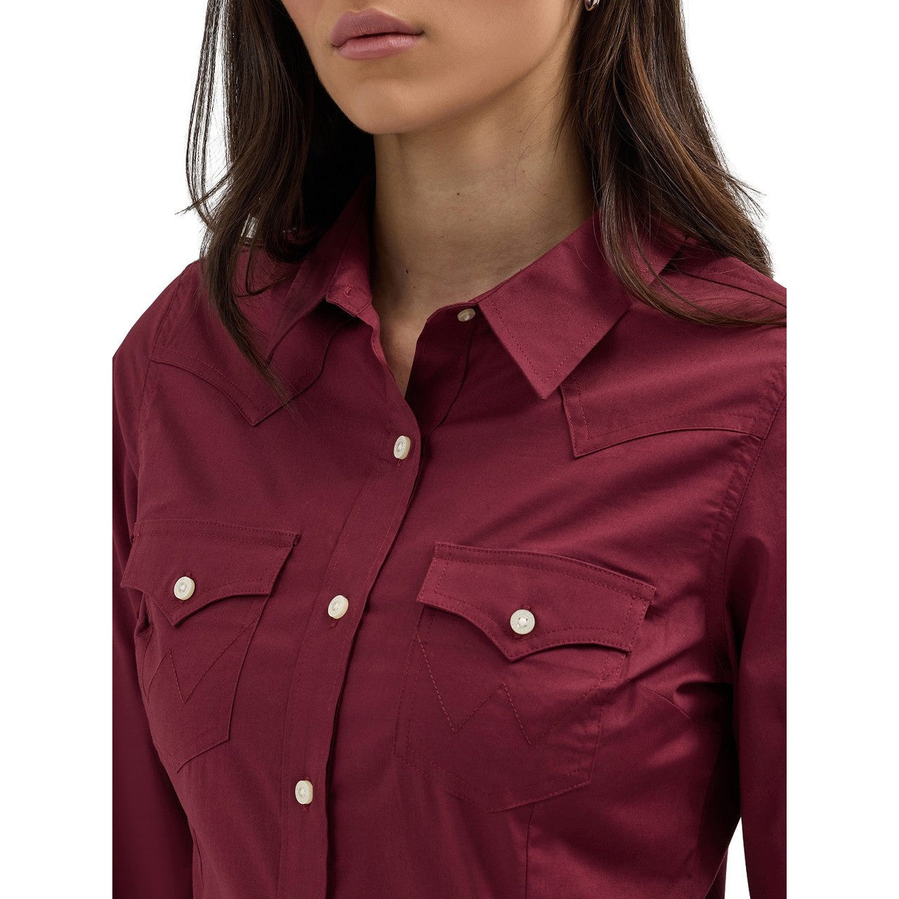 Wrangler Women's ASAP Retro Long Sleeve Shirt - Wine