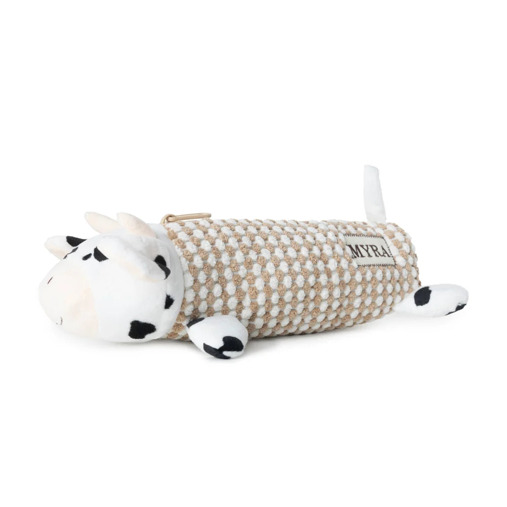 Myra Cowbuddy Pencil Case- Brown/Cream