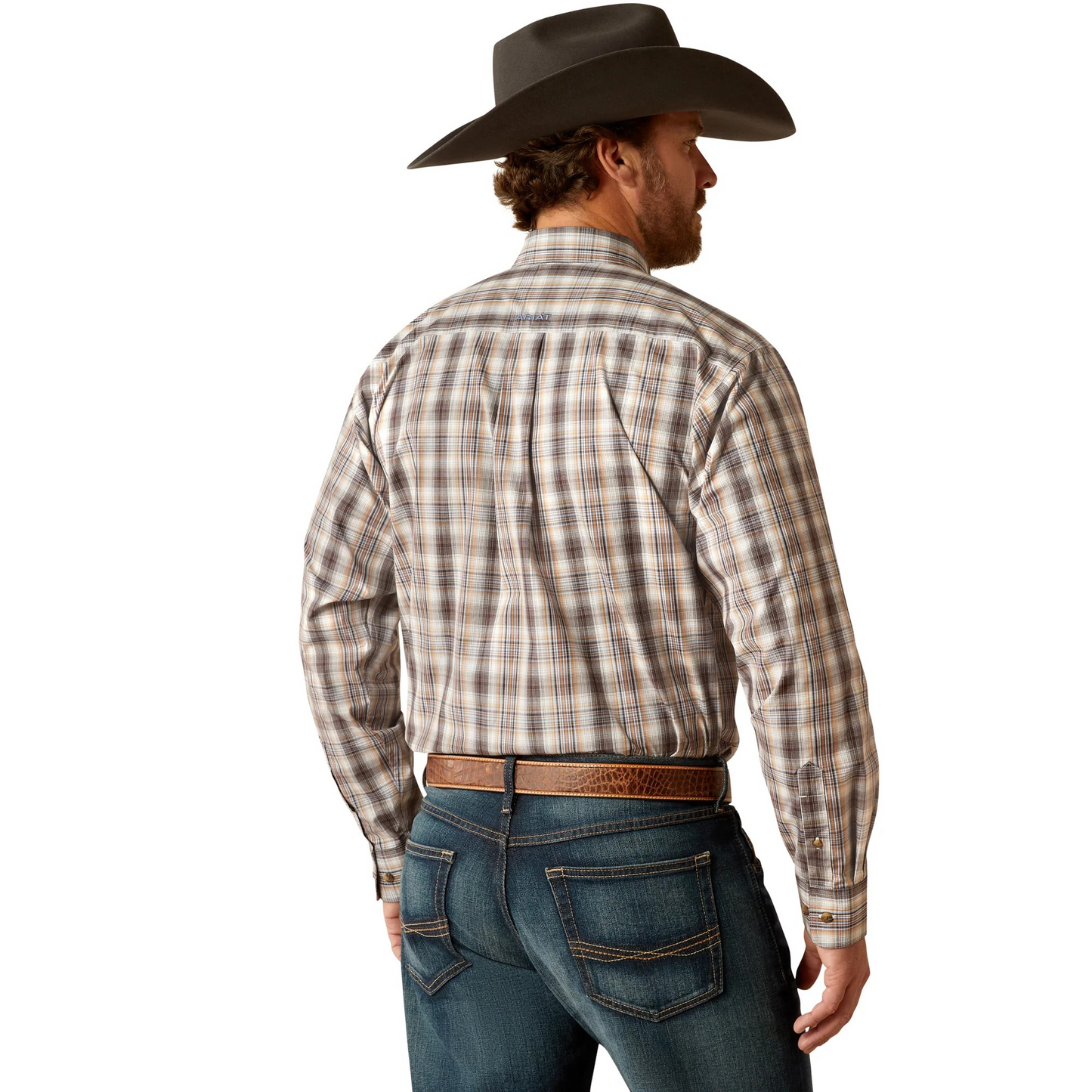 Ariat Men's Casen Classic Fit Long Sleeve Shirt - Brown