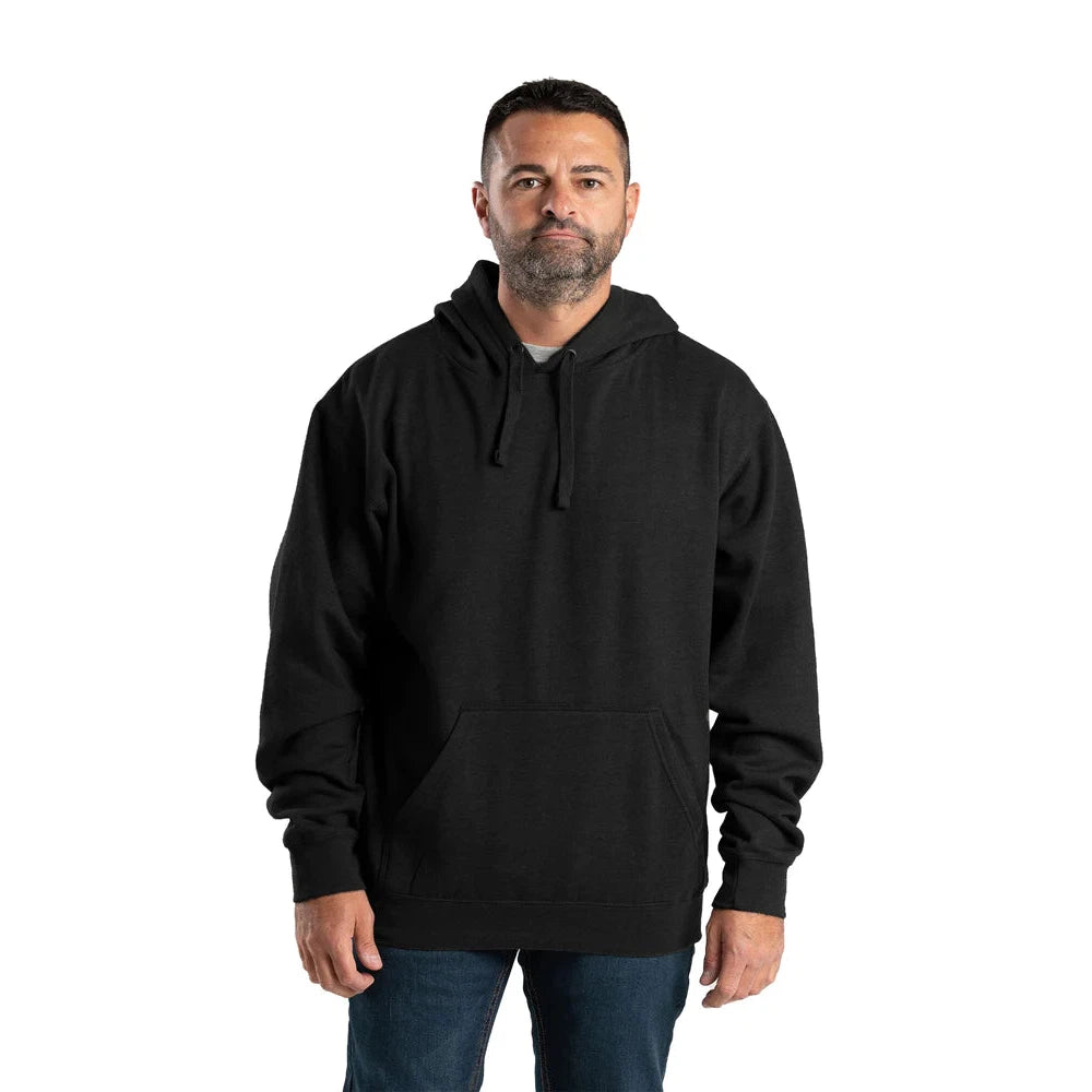 Berne Men's Signature Sleeve Hooded Pullover Hoodie - Black