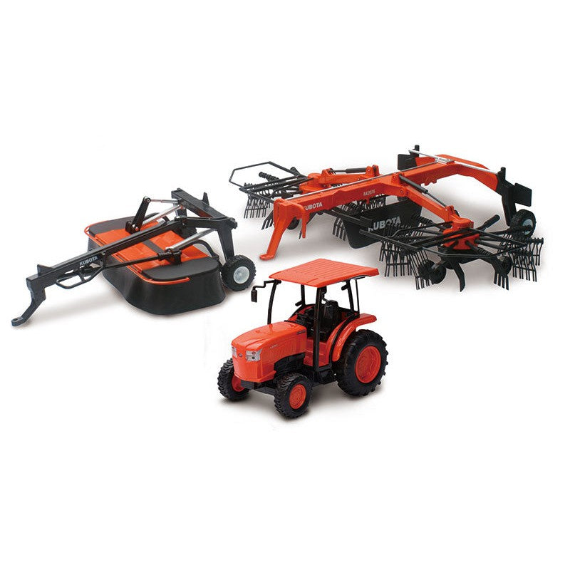 Kubota Farm Tractor w/Rake and Disc Mover
