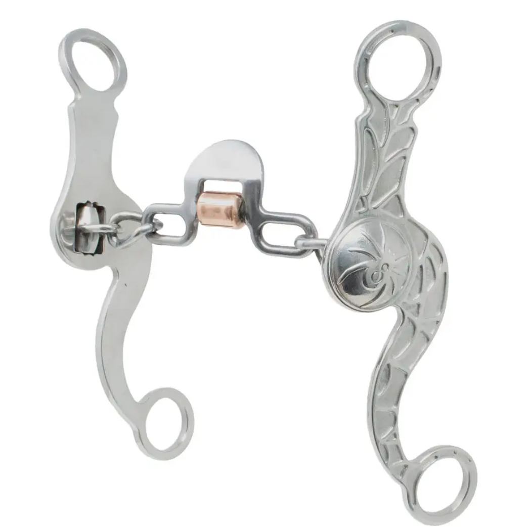 Cowboy Tack Spider Loose Ring Chain Spoon Bit