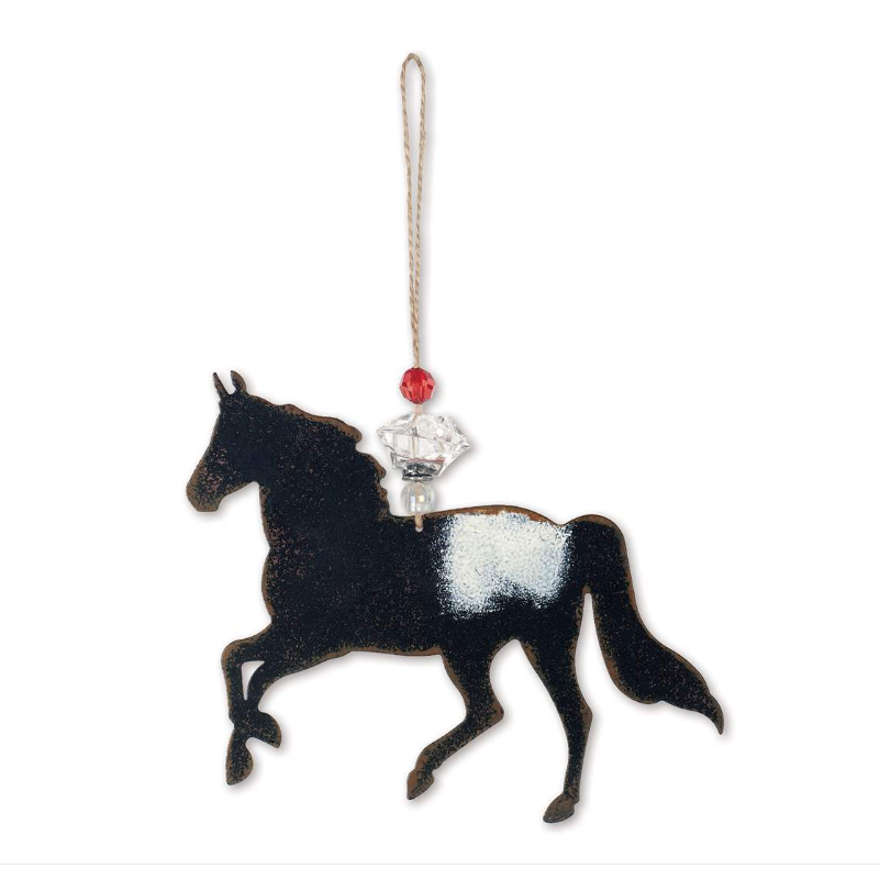 Edenborough Black Horse Ornament