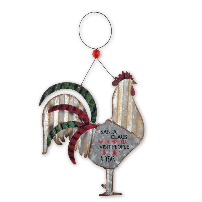 Edenborough Rooster Ornament - Visit Once A Year