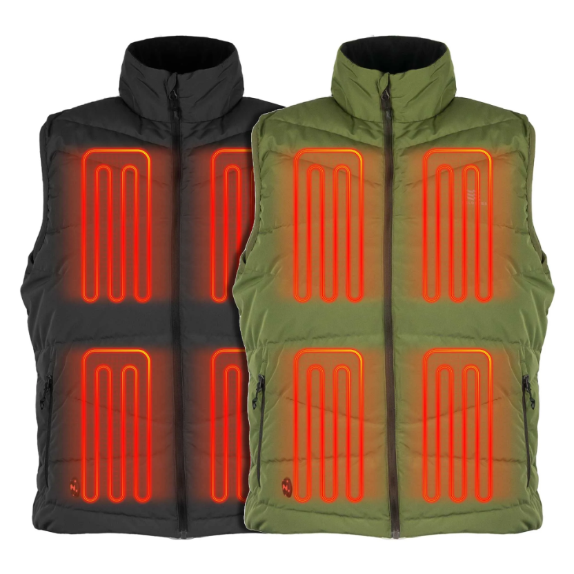 **Fieldsheer Men's Crest Heated Down Vest - Black