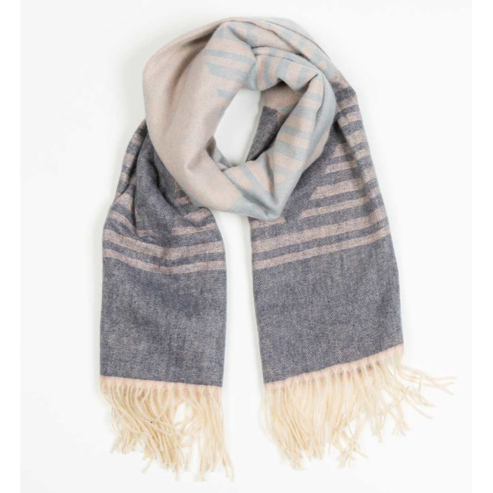 Edenborough Winter Scarf - Aztec Blue