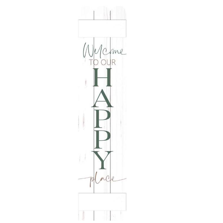 Edenborough Porch Leaner - Welcome To Happy