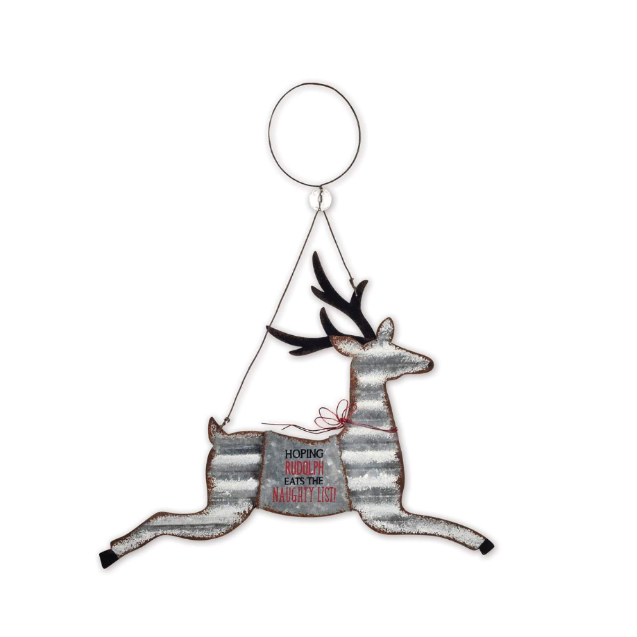 Edenborough Metal Ornament - Reindeer