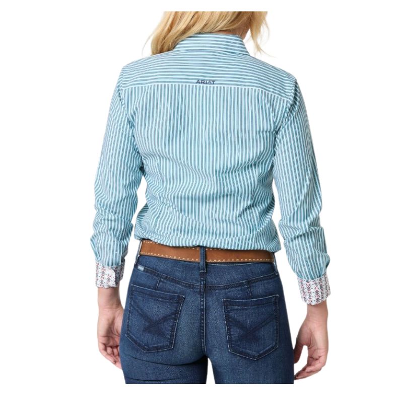 Ariat Women's Kirby Stretch Long Sleeve Shirt- Capri Stripe