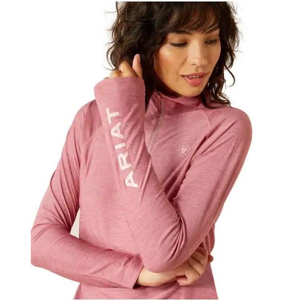 Ariat Women's Laguna 1/4 Long Sleeve Shirt - Rose Wine