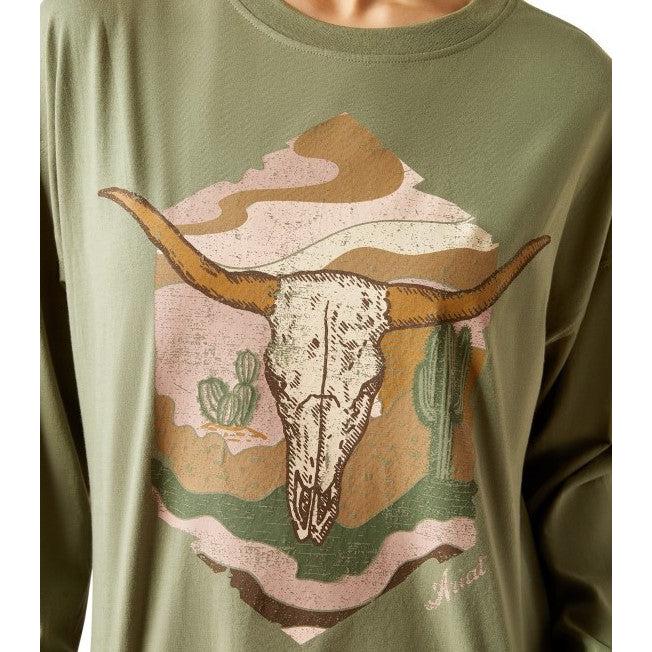 Ariat Women's Wanderer Long Sleeve Shirt - Sea Spray