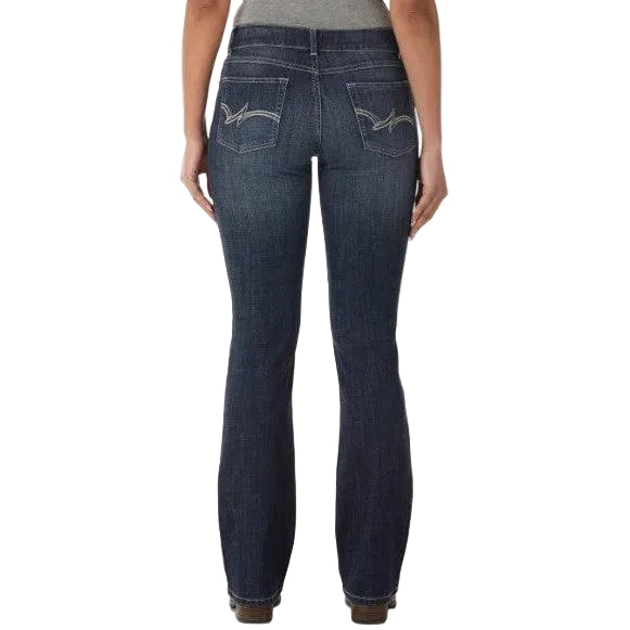 Wrangler Women's Mid Rise Boot Cut Jeans - Dark Wash - Irvine Tack & Western Wear