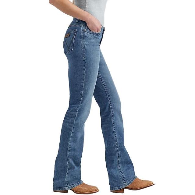 Wrangler Women's Jade Mid Rise Relaxed Ultimate Riding Jeans - Nellie