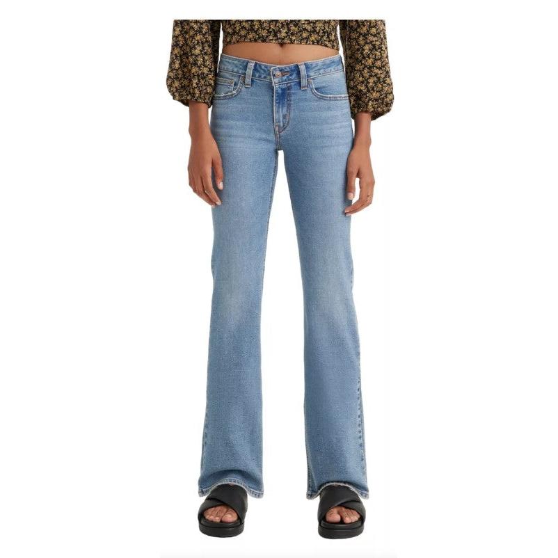 Levi Women's Super-Low Bootcut Jeans - Hydrologic (Light Mid Wash)