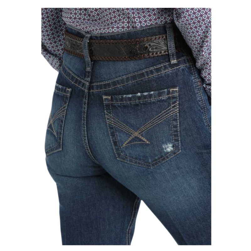 Cinch Women's Emerson High Rise Jeans- Medium Stone