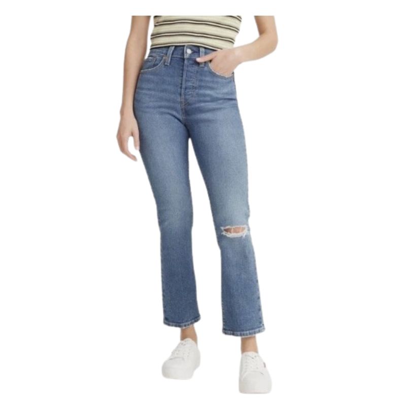 Levi Women's High Rise Wedgie Straight Jeans - Fall Star (Mid Wash)