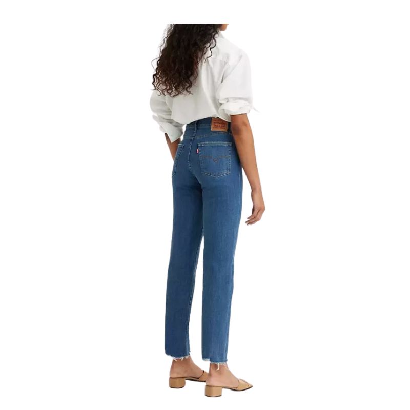 Levi Women's 724 High Rise Straight Crop Jeans - Chelsea On The Bias (Dark Wash)