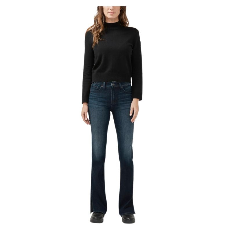 Silver Women's Avery High Rise Boot Cut Jean- Indigo