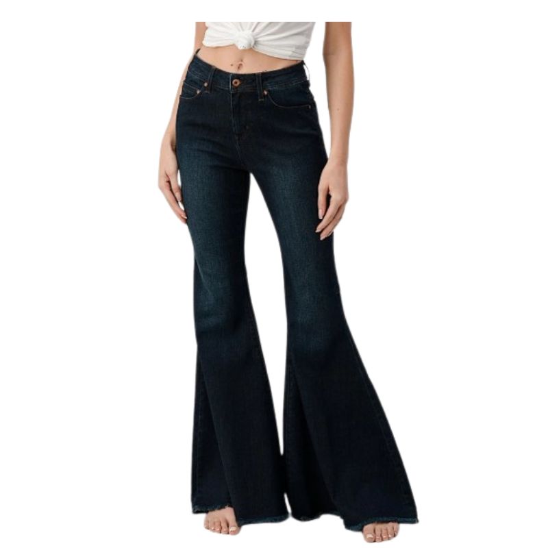 Grace in LA Women's Dark Flare Jeans