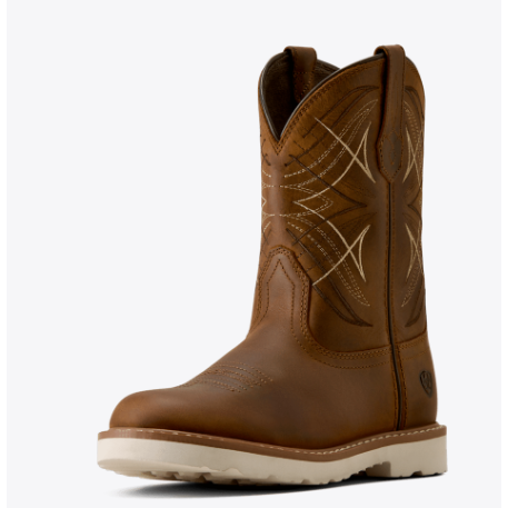 Ariat Youth Activate Round Toe Western Boot- Distressed Brown