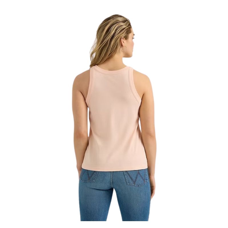 Wrangler Women's Goddess Sleeveless Tank- Peach Parfait